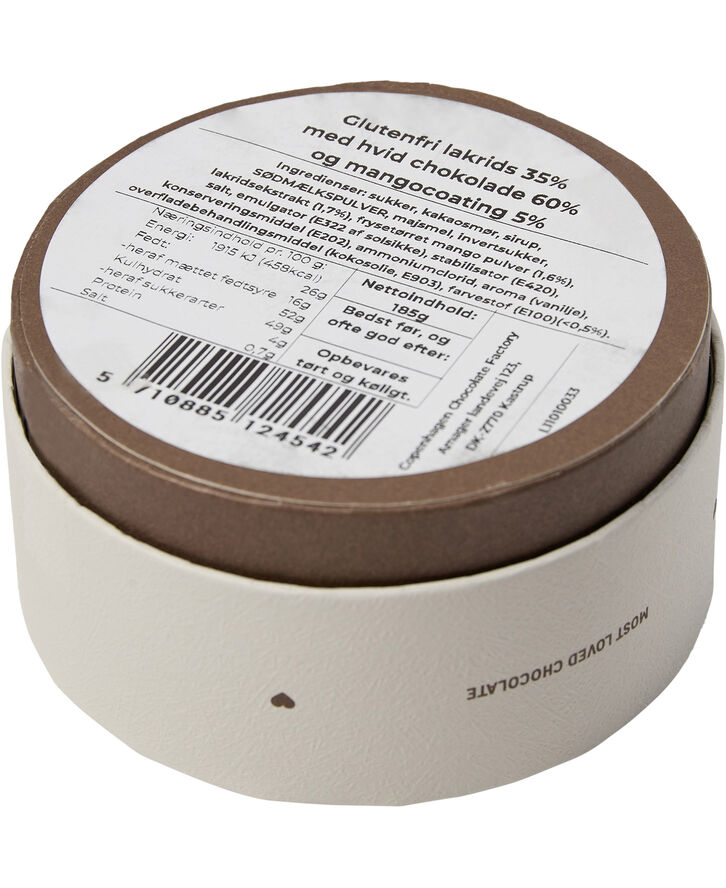 Magasin Chokolade Box, Lakridsdragé m/ hvid chokolade & mango ca. 185 g
