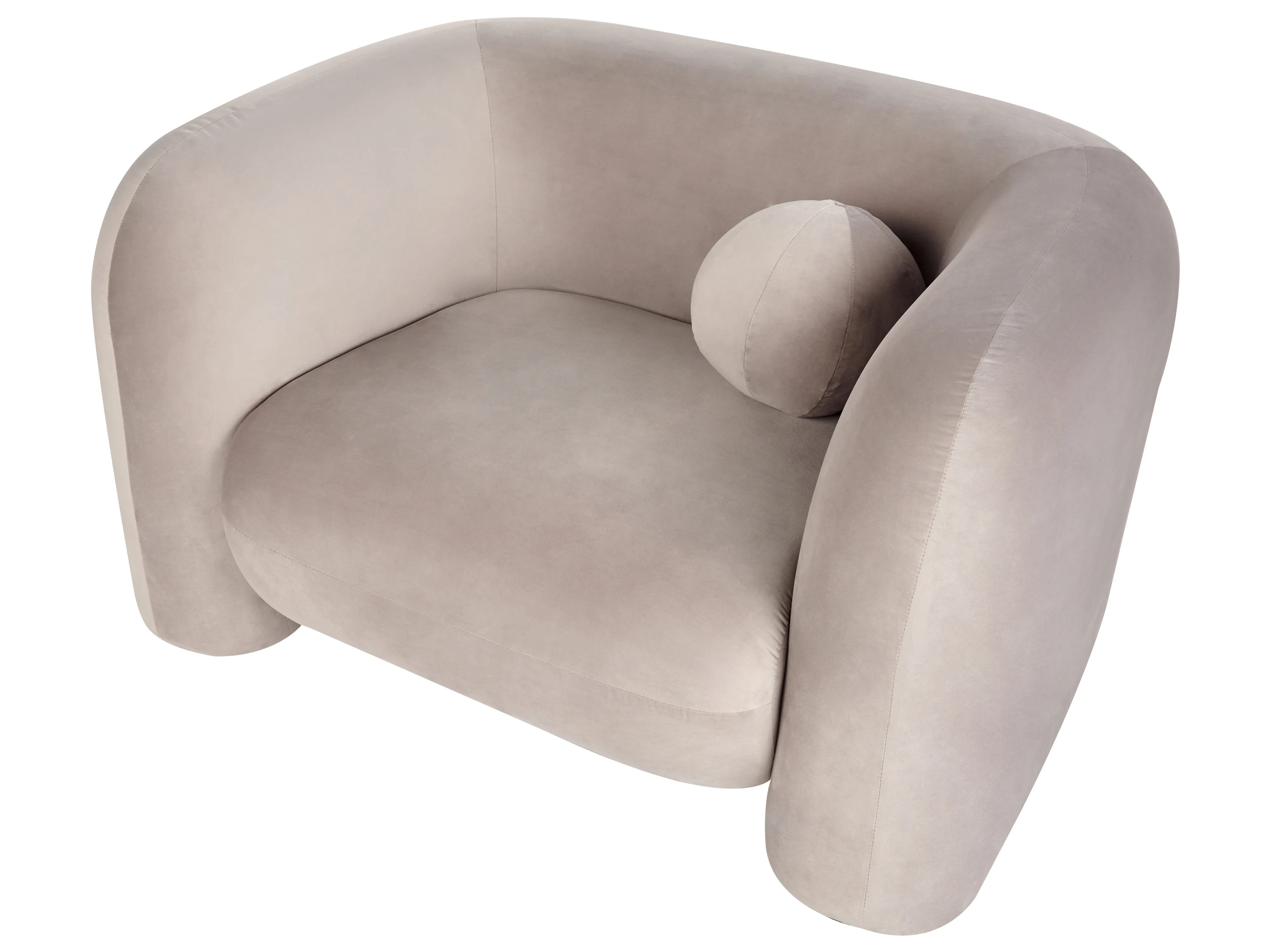 Bankenset 5-zits LEIREN Fluweel Taupe