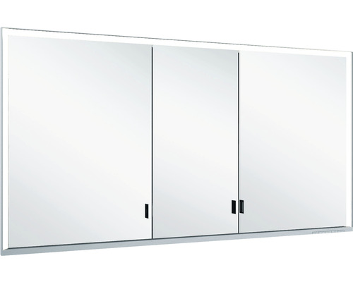 KEUCO Royal Lumos spiegelkast, 140 x 16,5 x 73,5 cm, zilver, 3-deurs, LED, IP24, inbouw, 723