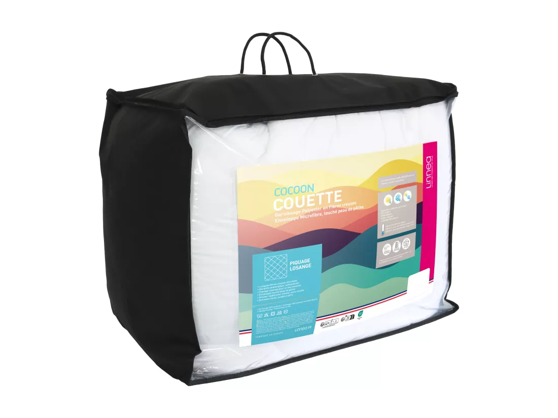 Couette 4 saisons 280x240 cm COCOON garnissage fibre polyester 200+300 = 500 g/m2