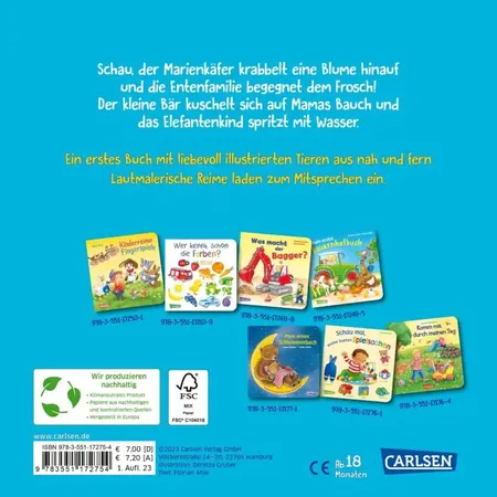 Carlsen Verlag Meine lieben Tiere