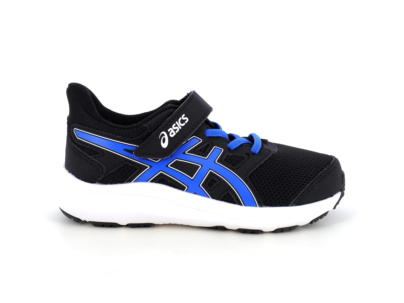 Asics-JOLT 4 PS Matières combinées Noir-Bleu