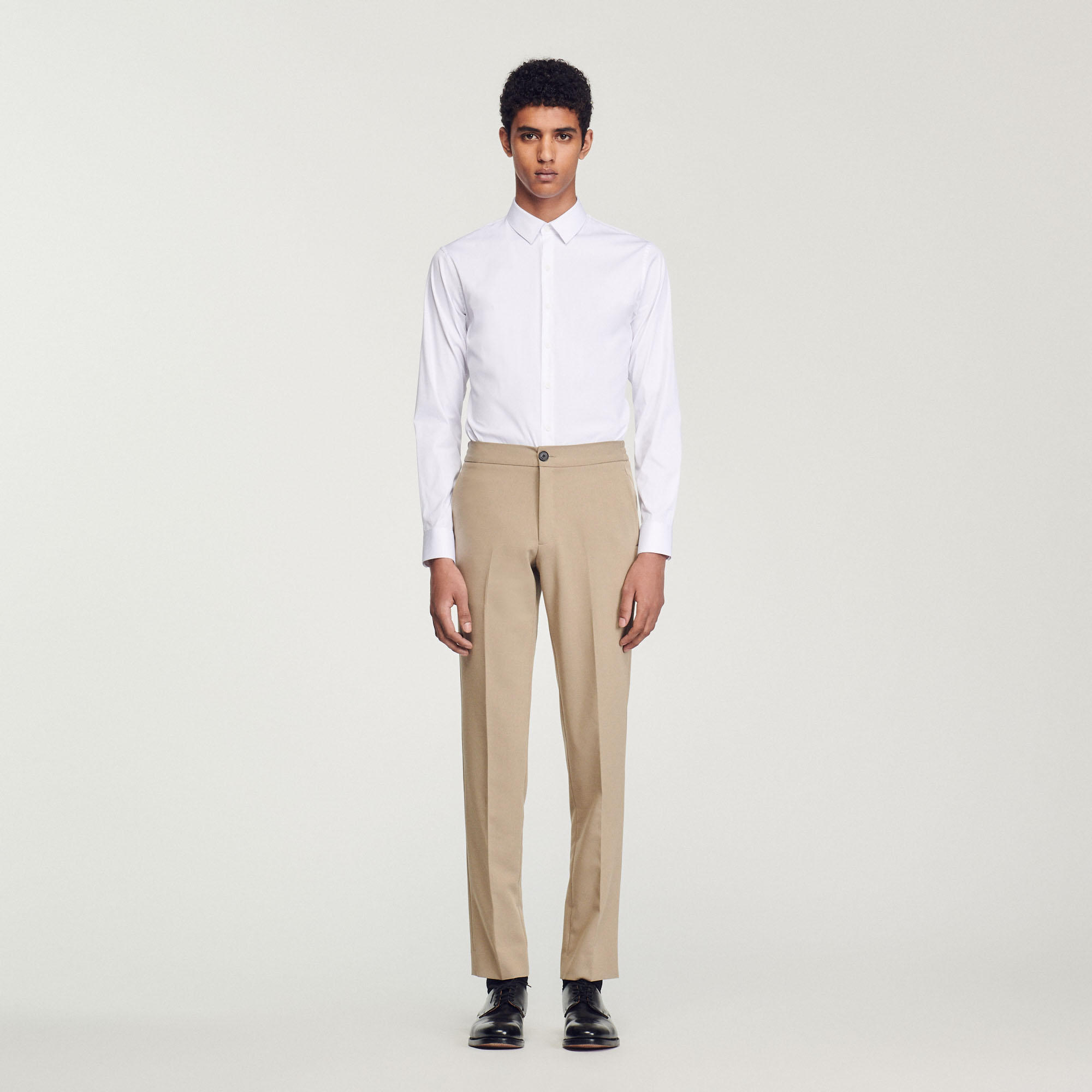 Chemise ajustee en coton stretch