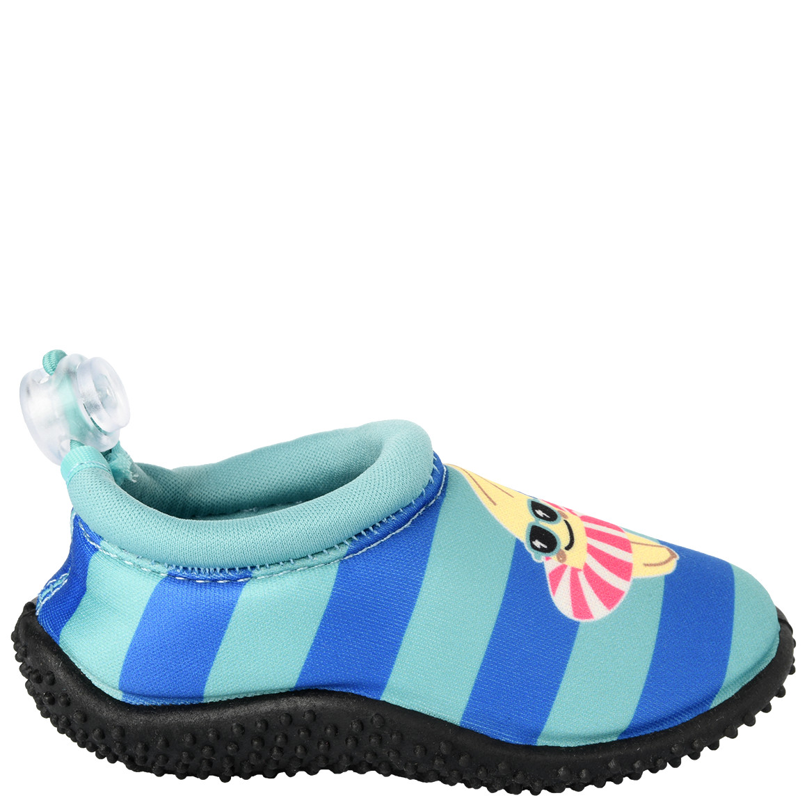Famy Baby Badeschuhe mit Früchte-Print blau / hellblau