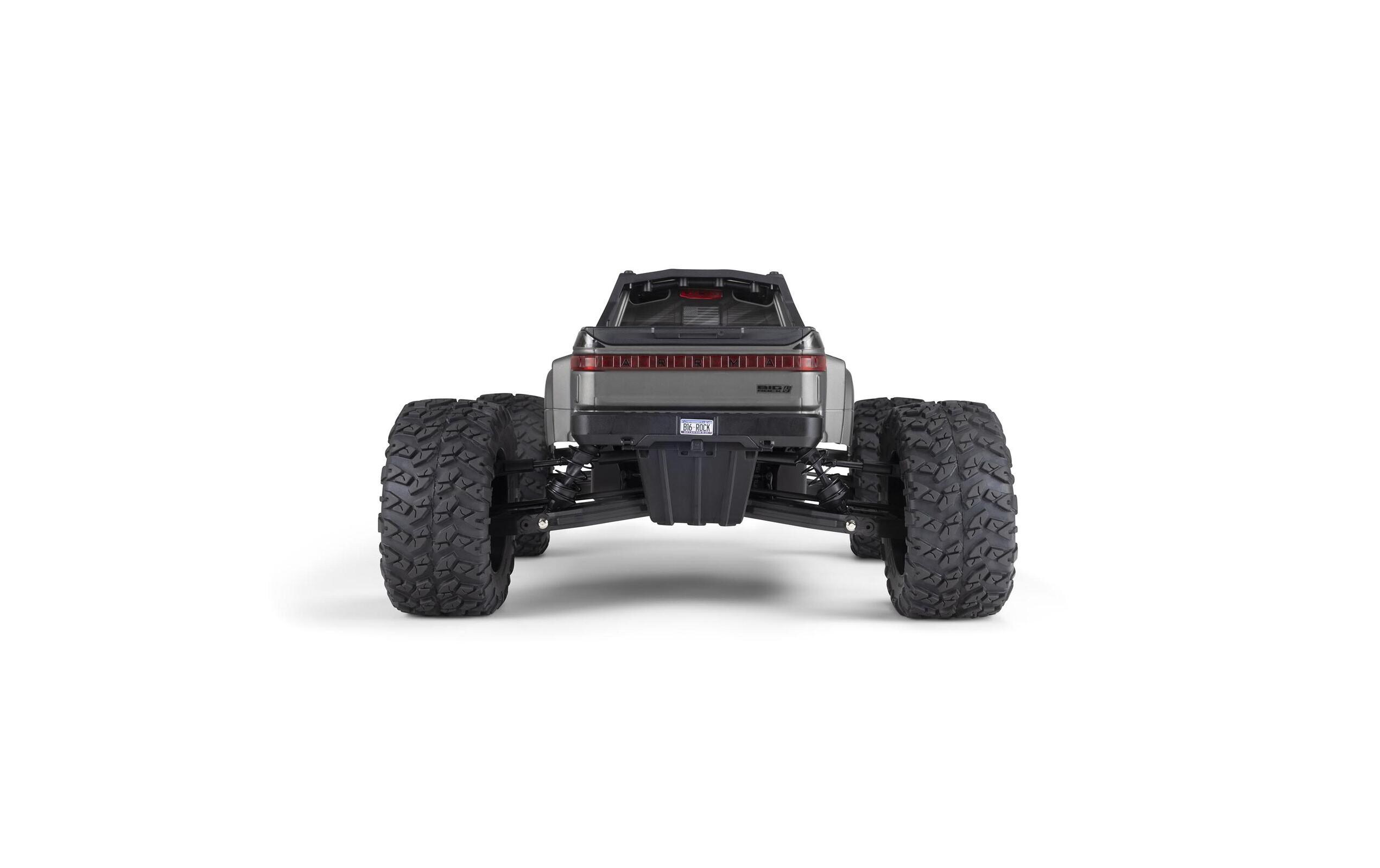 Monster Truck Big Rock 6S Grau, ARTR, 1:7<br>Crewcab Pick-Up Monstertruck mit brachialem 6S Brushless Antrieb
