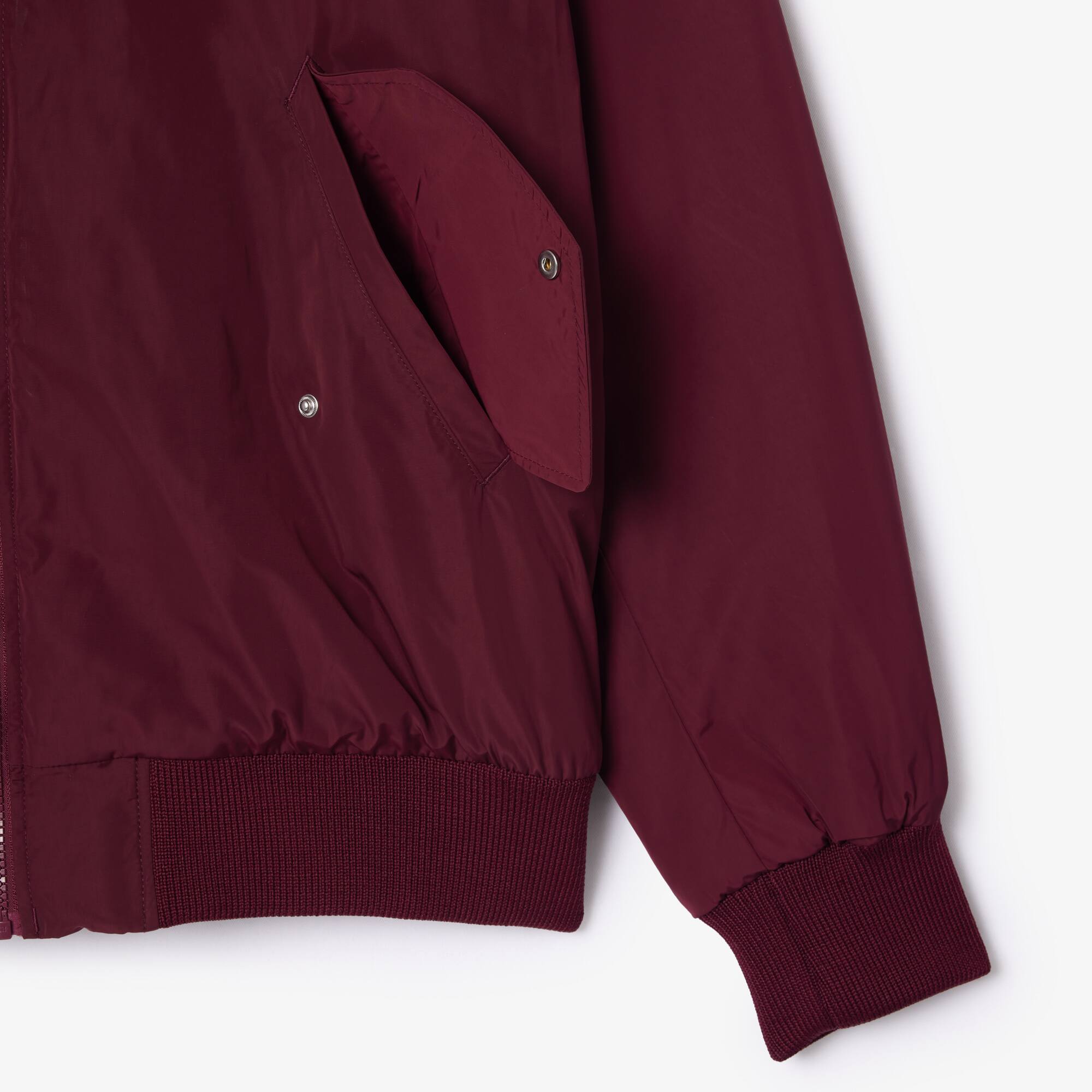 Bomber oversize fit en taffetas à poignets côtelés Manteaux & Vestes - Rouge - Lacoste - Femme