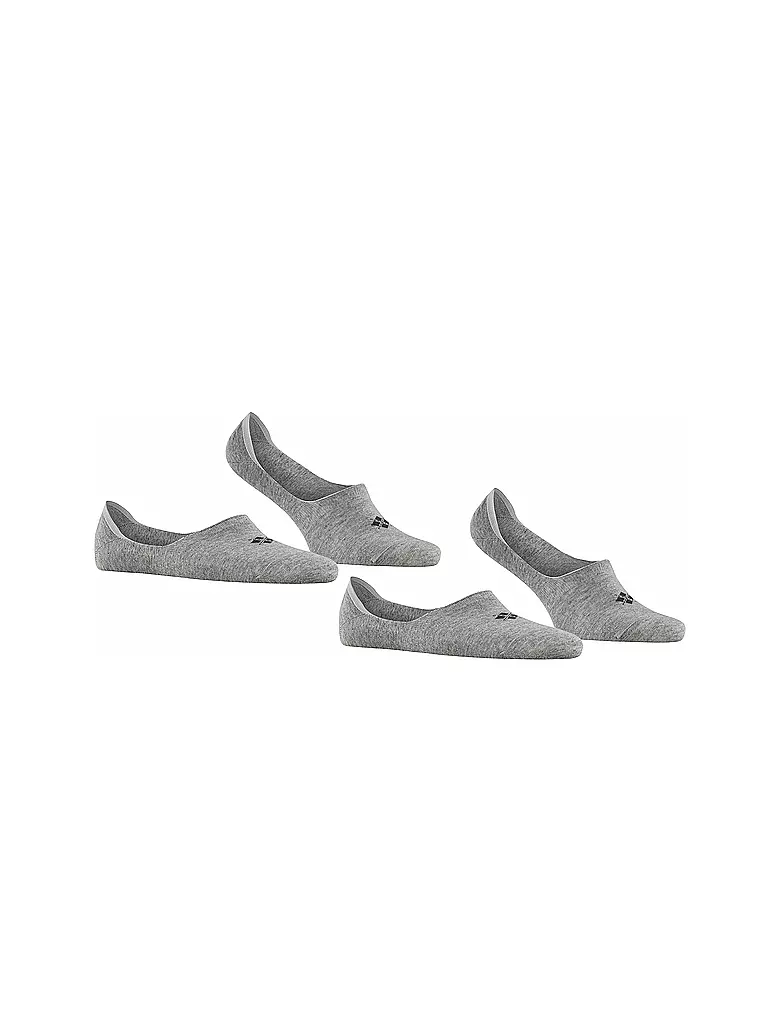 BURLINGTON Herren Füsslinge EVERYDAY 2-er Pkg light grey hellgrau