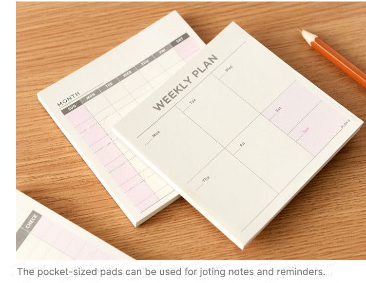 Schooltijd - Mini-rooster notitieblok