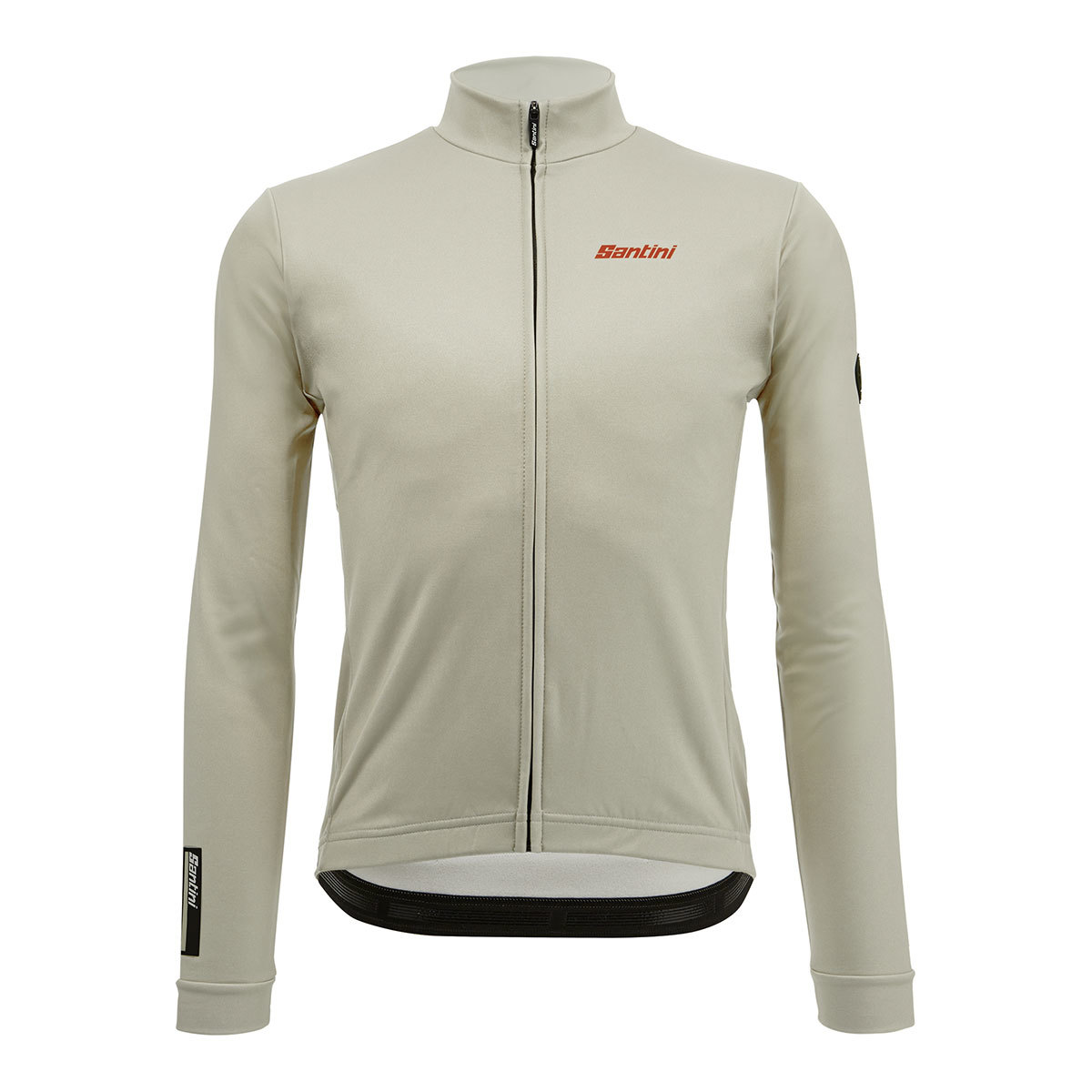 Santini Gravel Core Thermal Fietsshirt Lange Mouwen Lichtgrijs Heren
