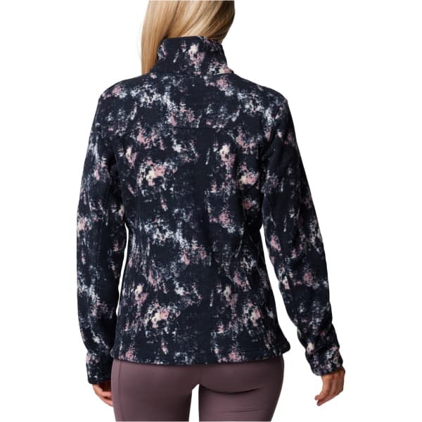 Veste polaire randonnée COLUMBIA W FAST TREK PRINTED JACKET SNOWDRIFT TIMBE