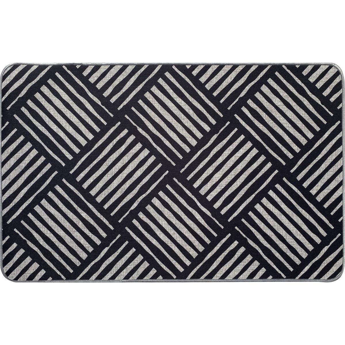 TAPIS IMPRIME 50X80CM POLYESTER AFRICA GRIS