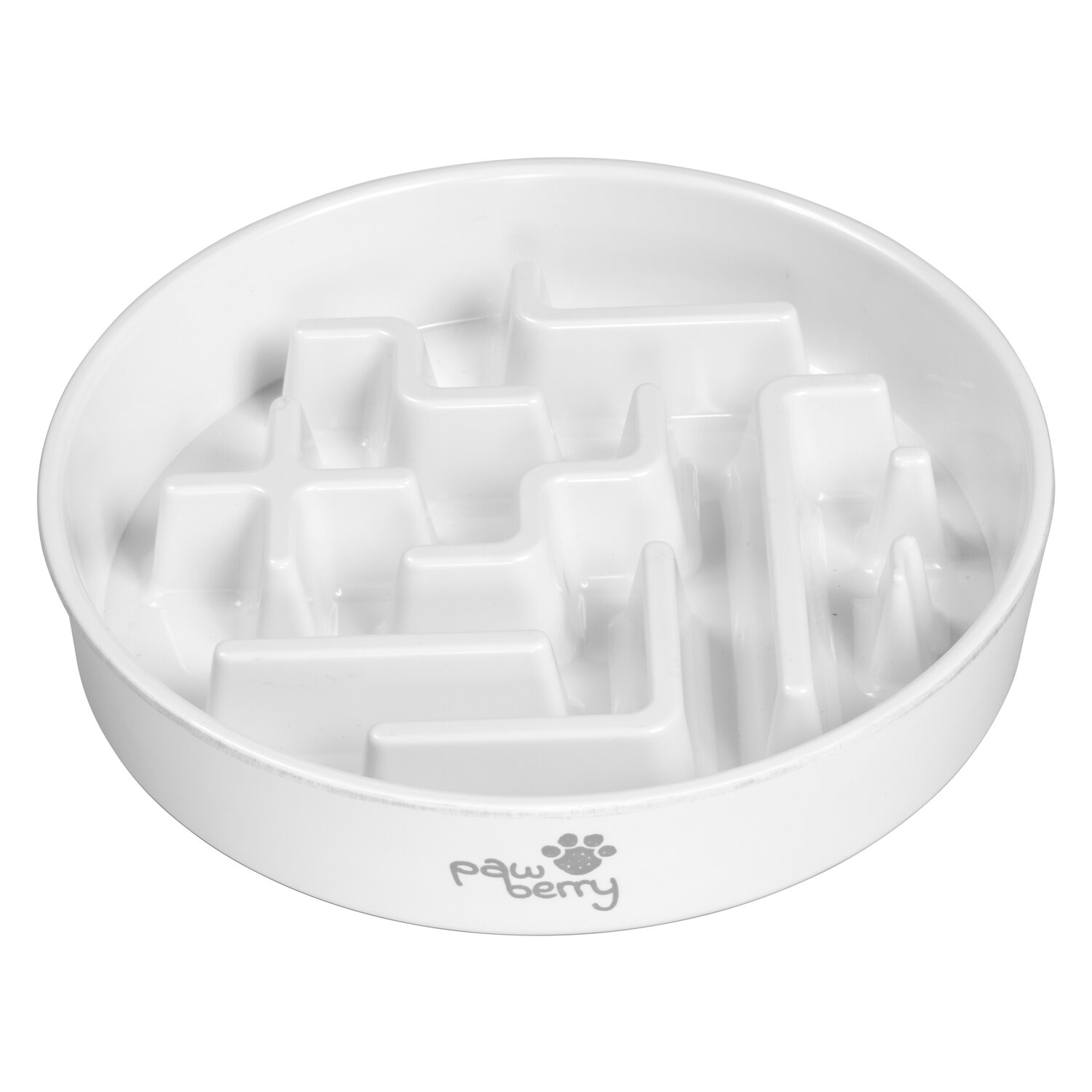 pawberry Hundenapf Slow-Feed  - white - ca. 900 ml