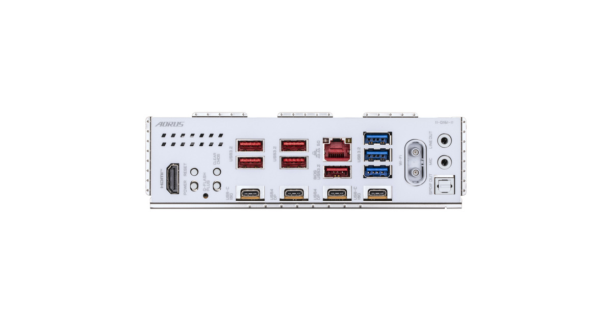 GIGABYTEX870E AORUS PRO X3D ICE socket AM5 moederbord  (Zilver/wit, RAID, 5 Gb-LAN, WLAN, BT, Sound, ATX)