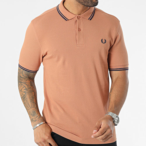 Polo Manches Courtes Twin Tipped M3600 Rouille