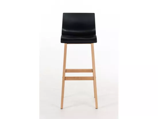 Tabouret de bar - Bois & Bois - Noir - Hover