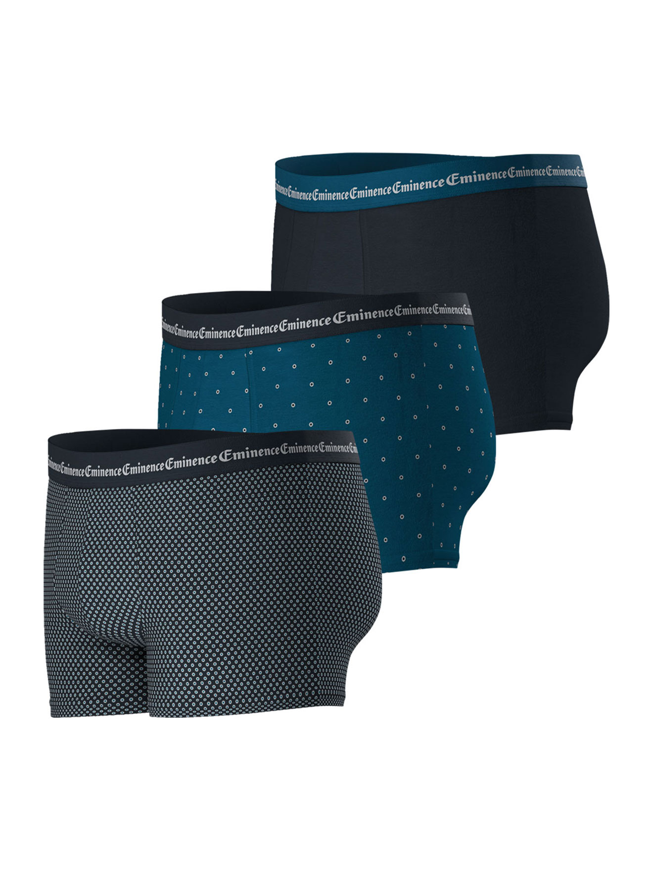 Lot de 3 boxers homme Business Print