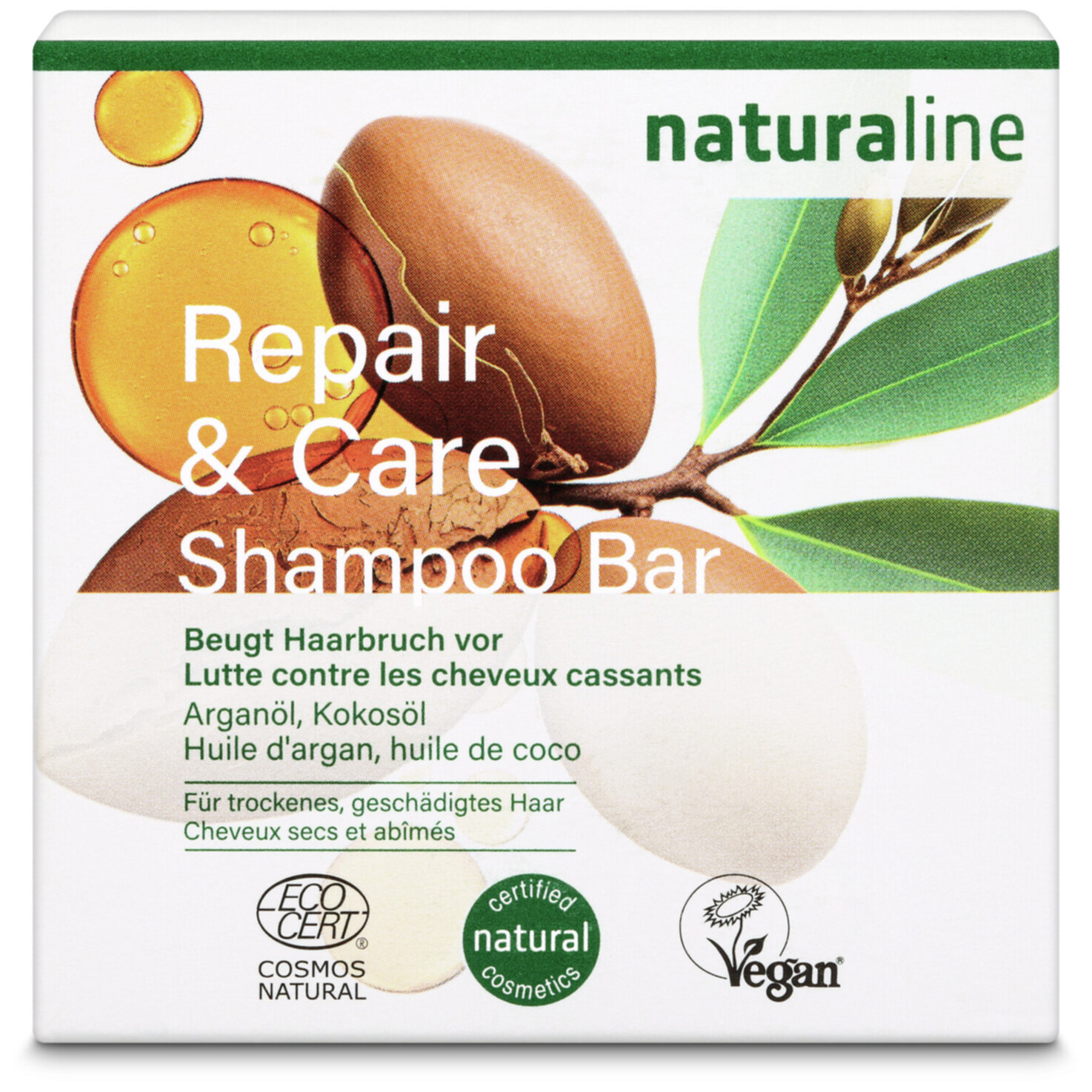 Naturaline festes Shampoo Repair & Care