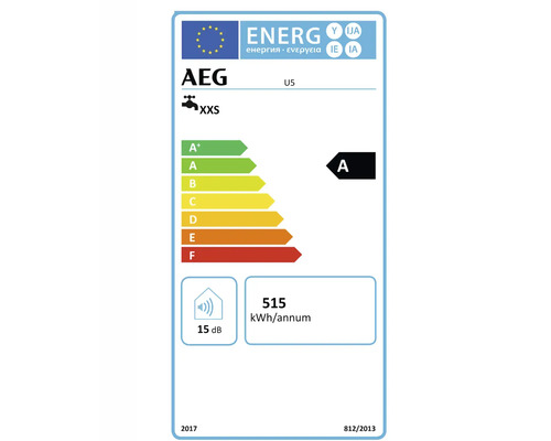 AEG U5 onderbouwboiler, 5 liter