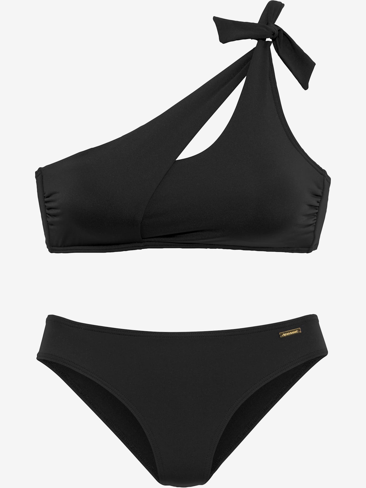 Bikini bustier coupe asymétrique
