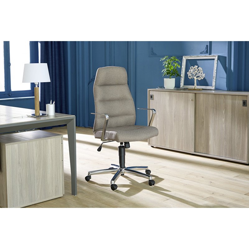 Fauteuil de bureau Altena tissu - avec accoudoirs, appui-tête - Mécanisme Synchrone - Pied aluminium