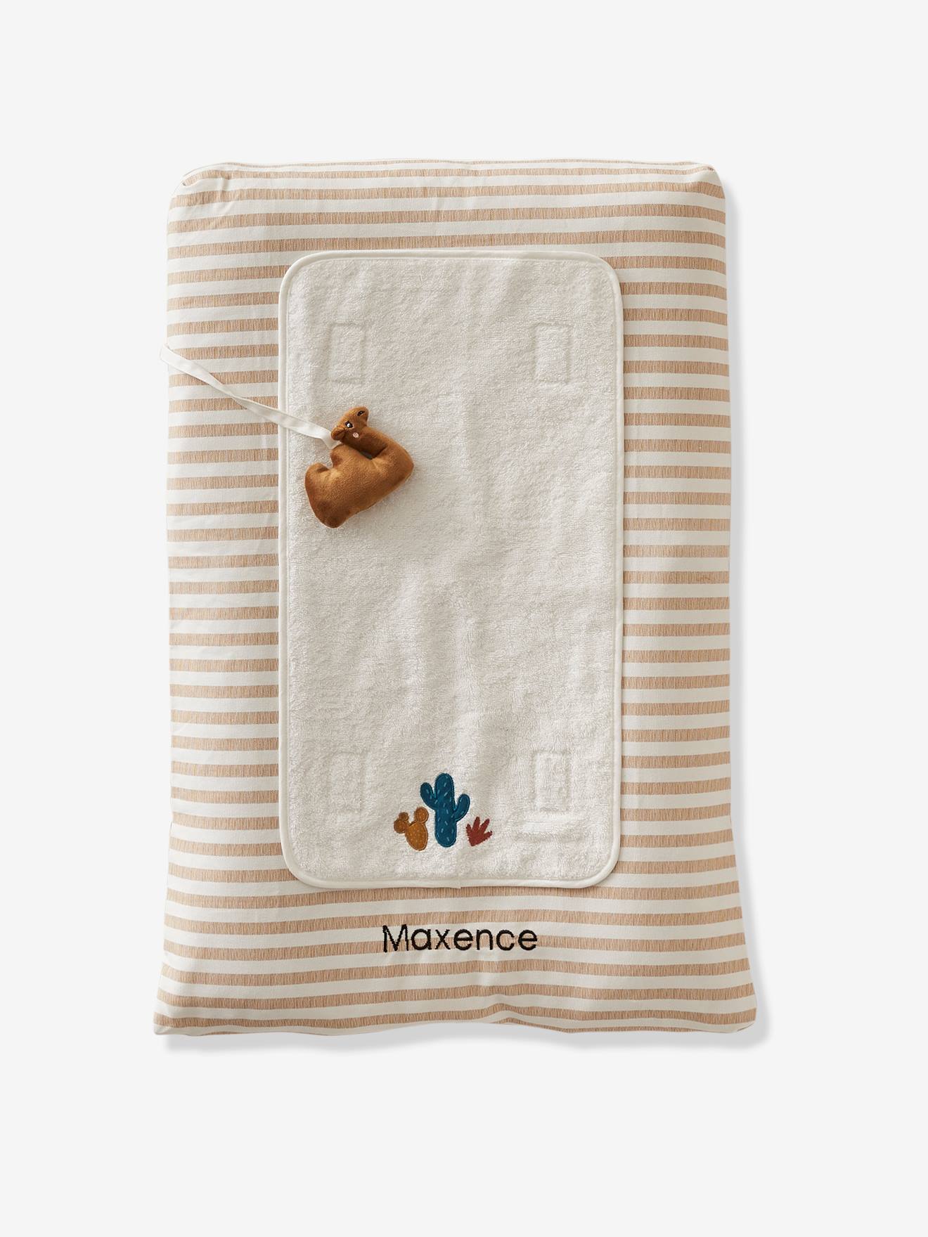 Trocador personalizável Wild Sahara, branco claro com listras