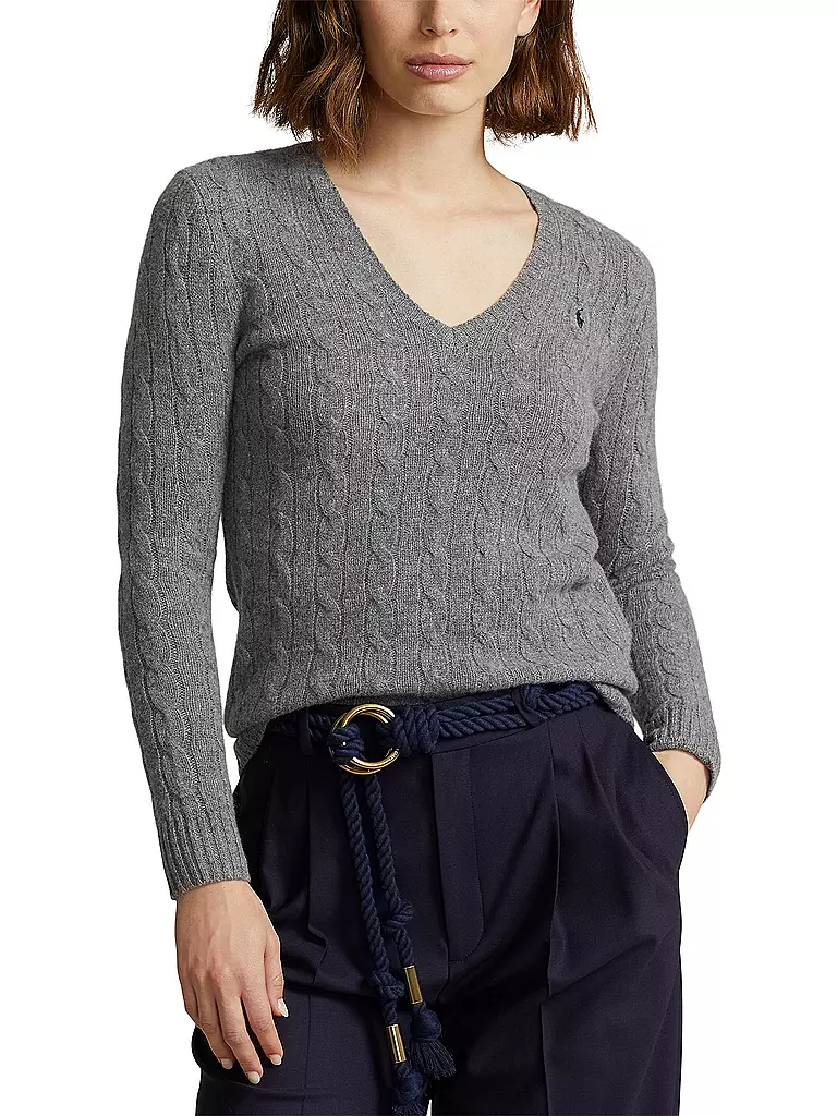 POLO RALPH LAUREN Pullover Slim Fit KIMBERLY grau