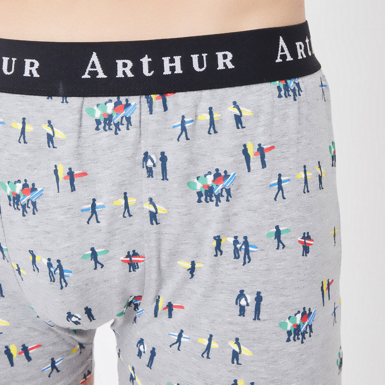 Arthur Boxer imprimé gris
