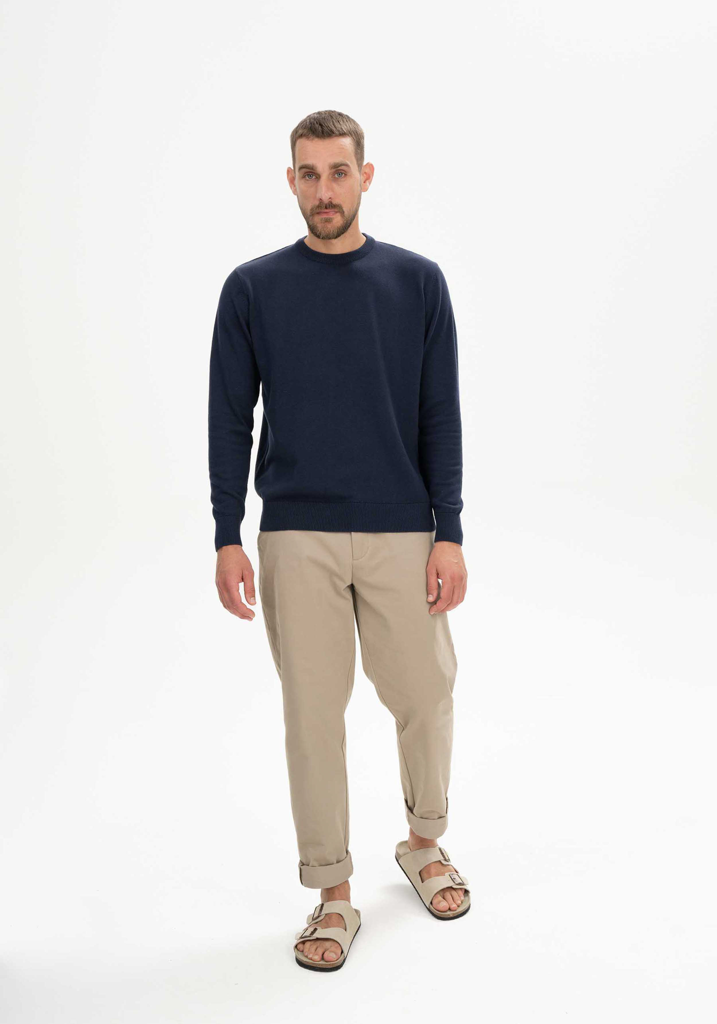 Mela Feinstrickpullover Himal Navy