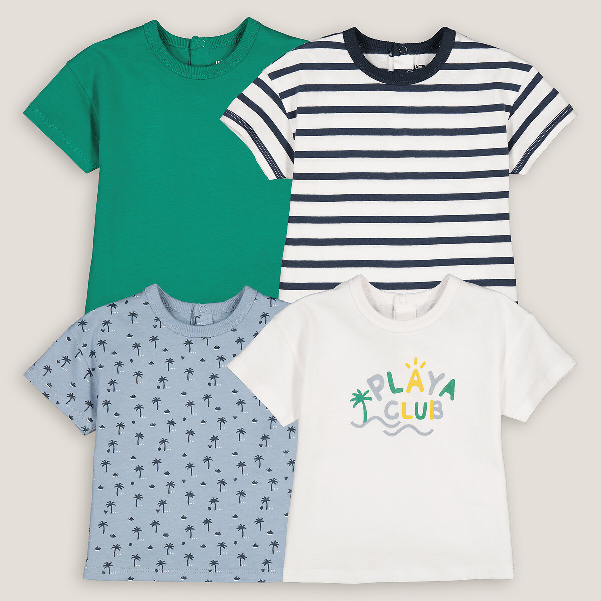 COLEÇÃO LA REDOUTE<br>Conjunto de 4 camisetas de manga curta