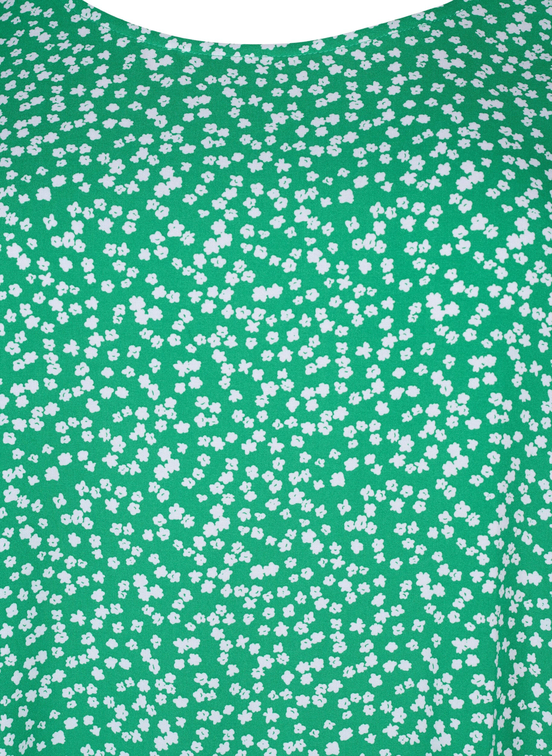 FLASH - Kortærmet bluse i viskose med print