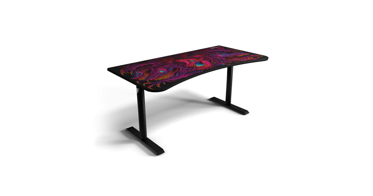 ArozziArena Gaming Desk - Crawling Chaos  (Zwart/donkerrood)
