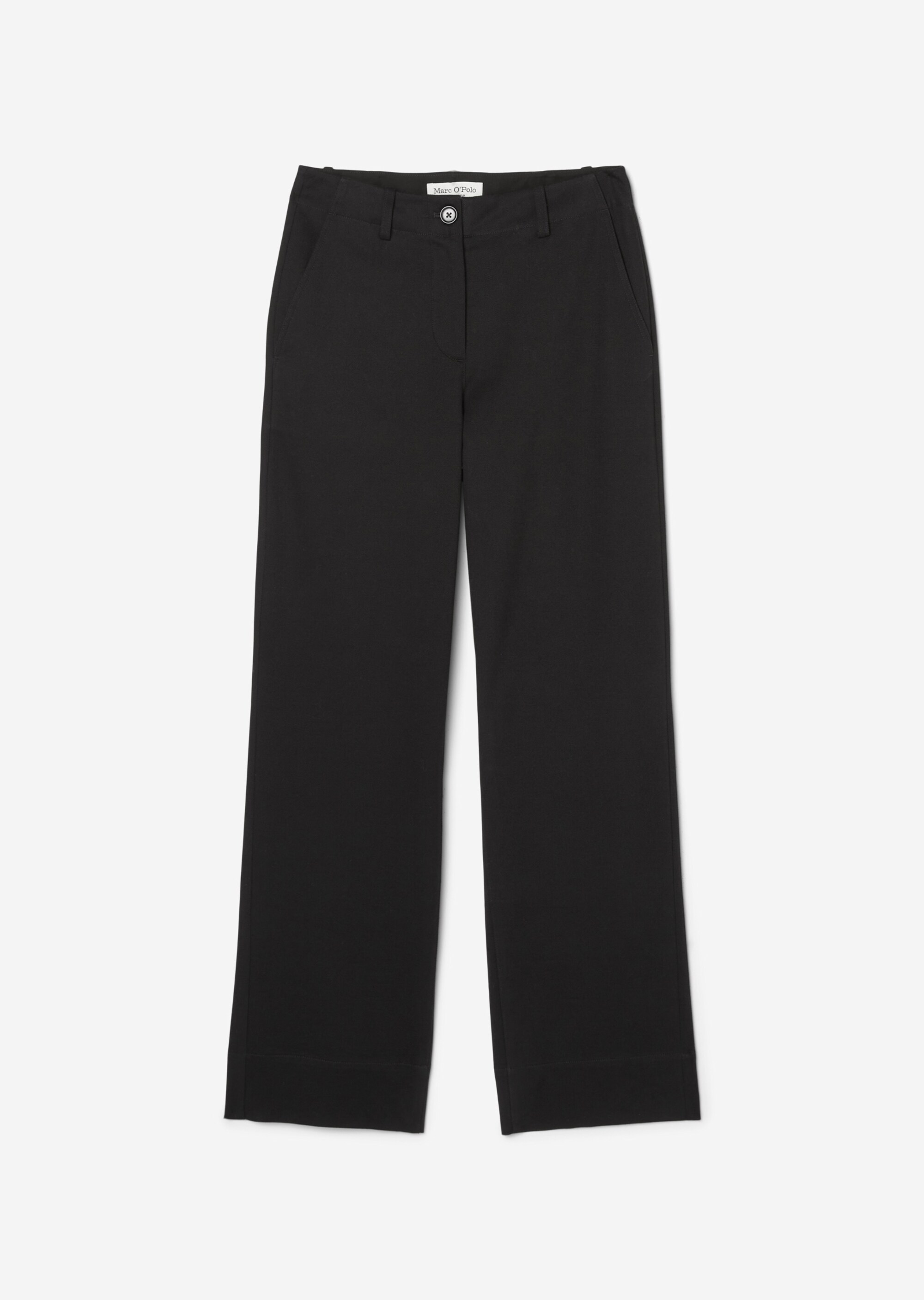 Gerade Hose aus Schurwolle-Mix