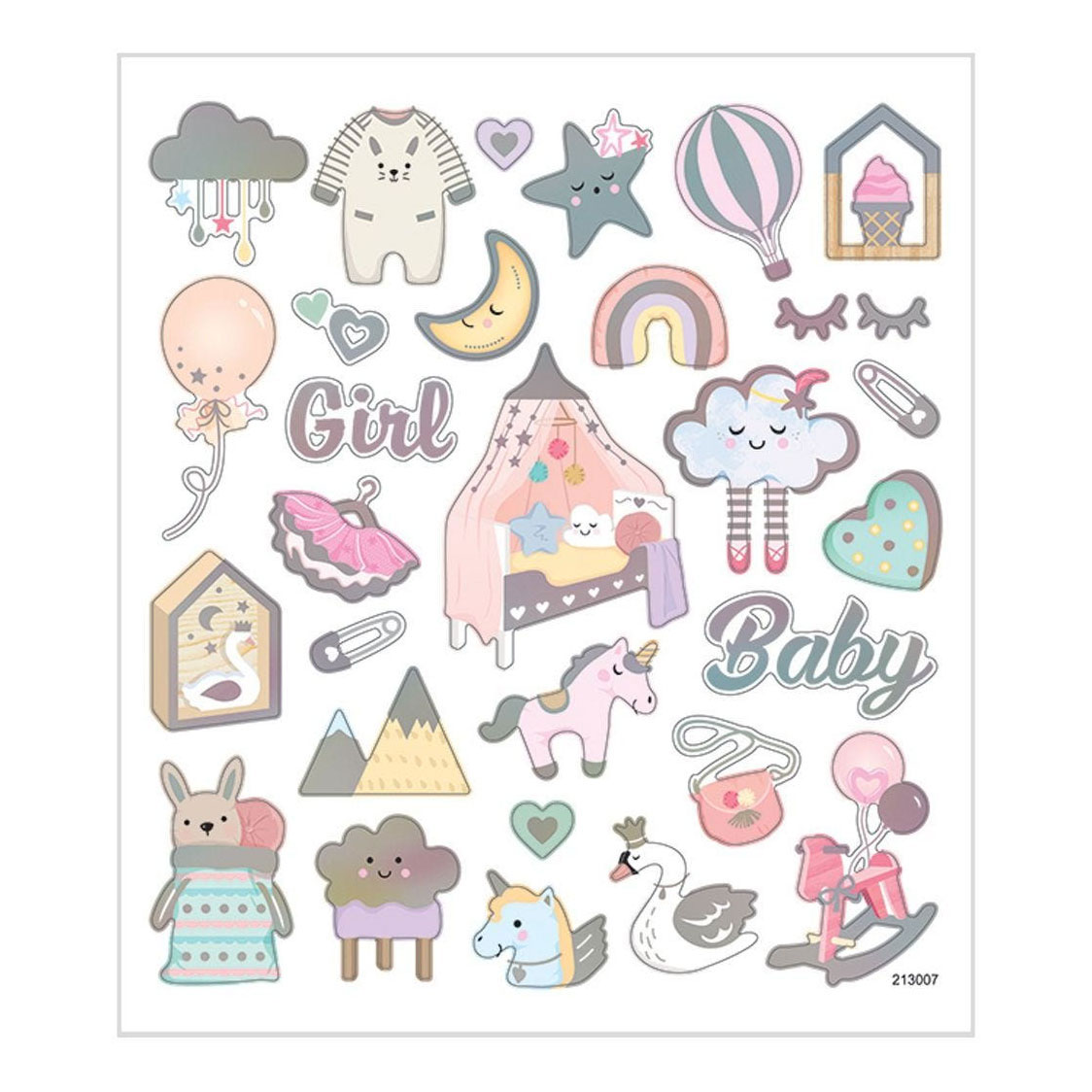 Stickers Baby Girl, 1 Vel