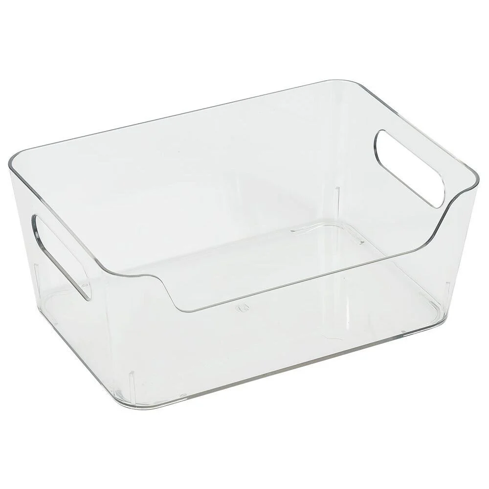 Bac rangement frigo 2L plastique transparent 20,5x14xH8,5cm