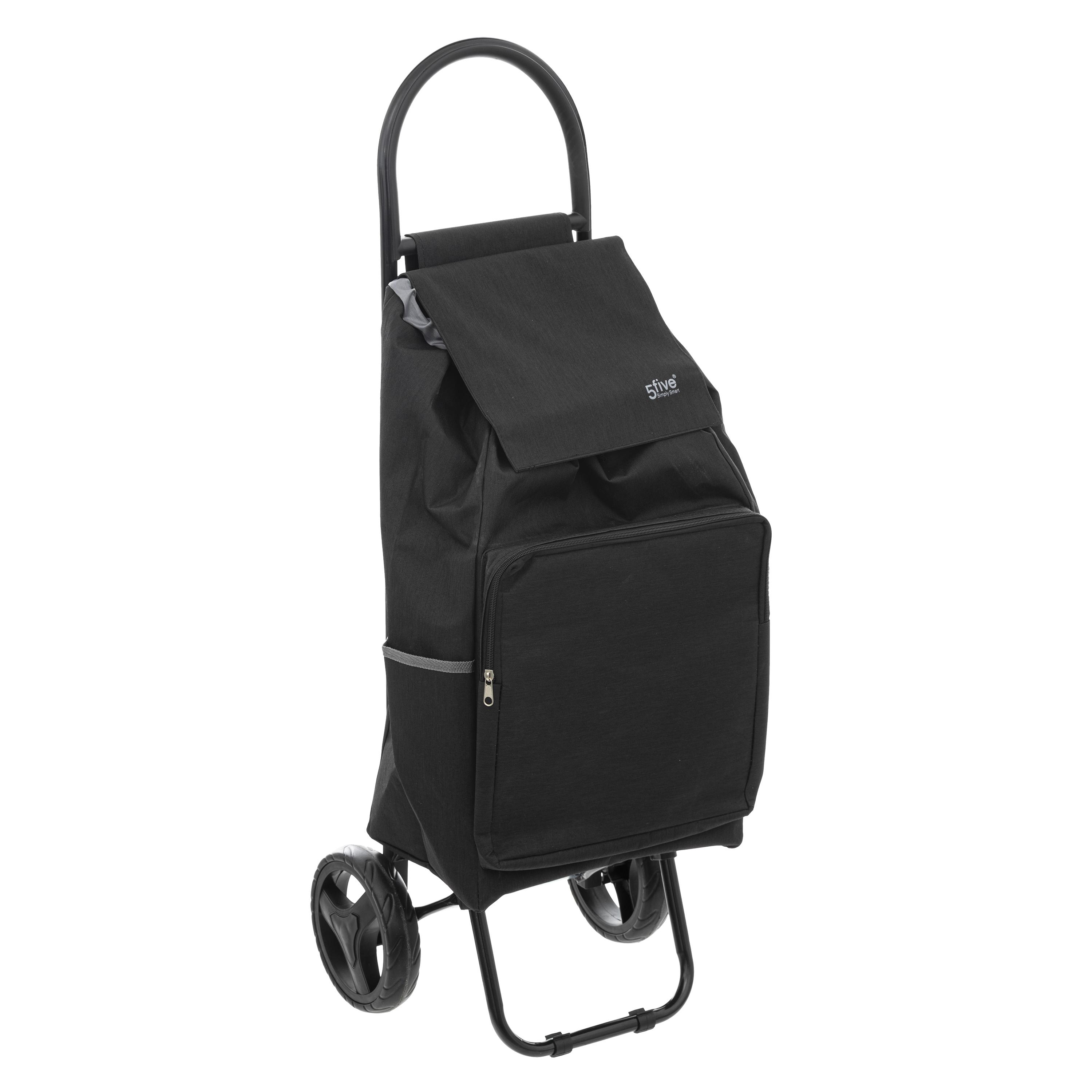 CHARIOT 2 ROUES METAL NOIR NOMADE
