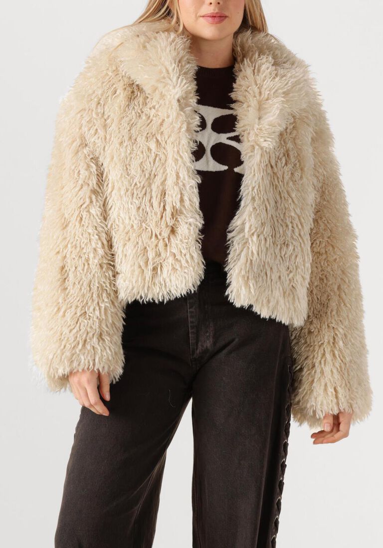 beige second female teddy jas ophie jacket