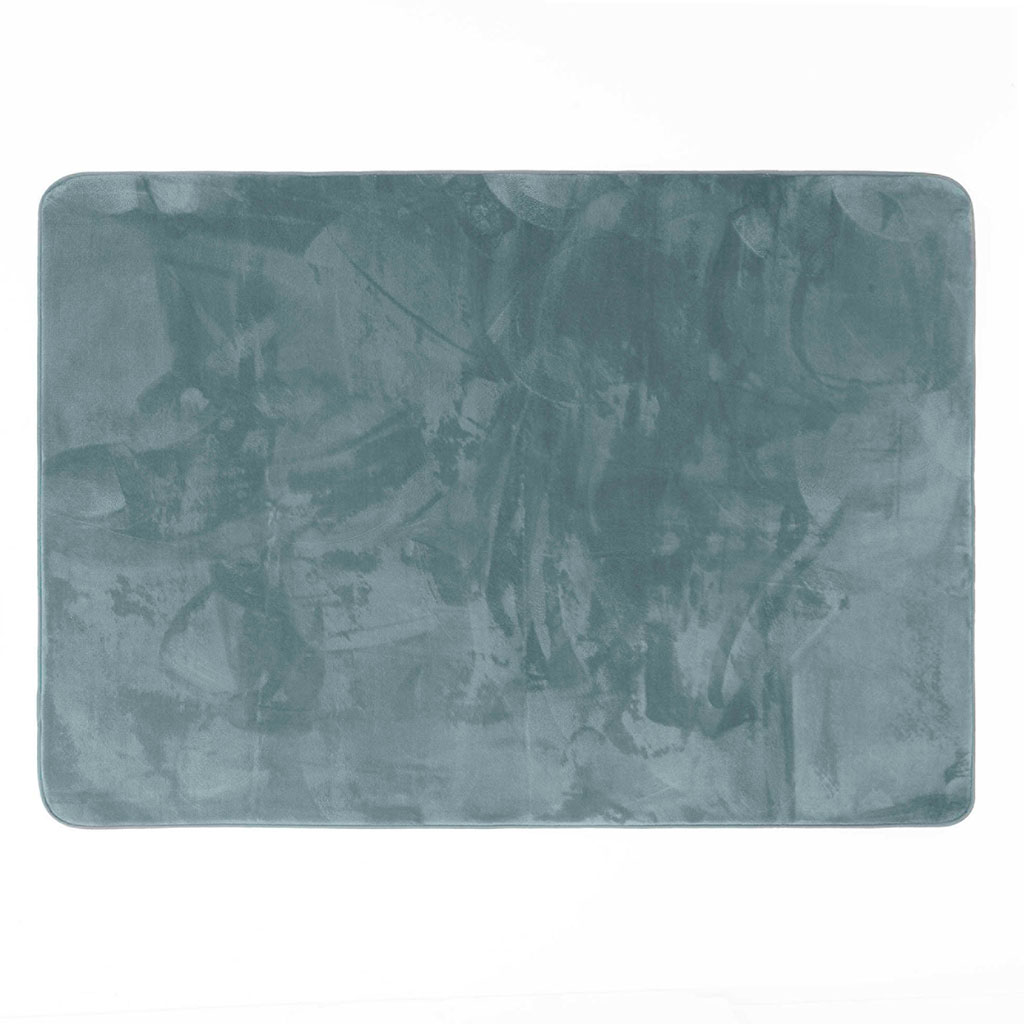 Tapis rectangulaire flanelle unie gris 120x170cm