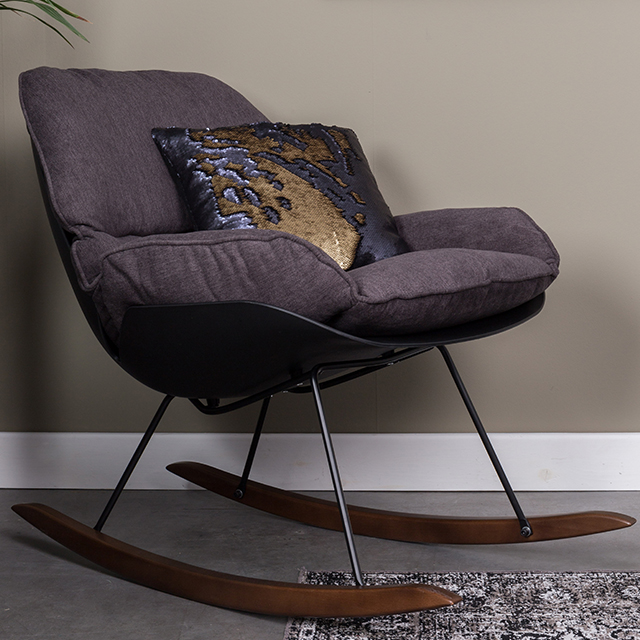 Fauteuil Rocky gebroken wit