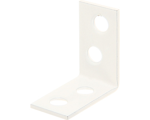 Stoelbeugel 60x60x16 mm wit kunststof gecoat 1 stuk