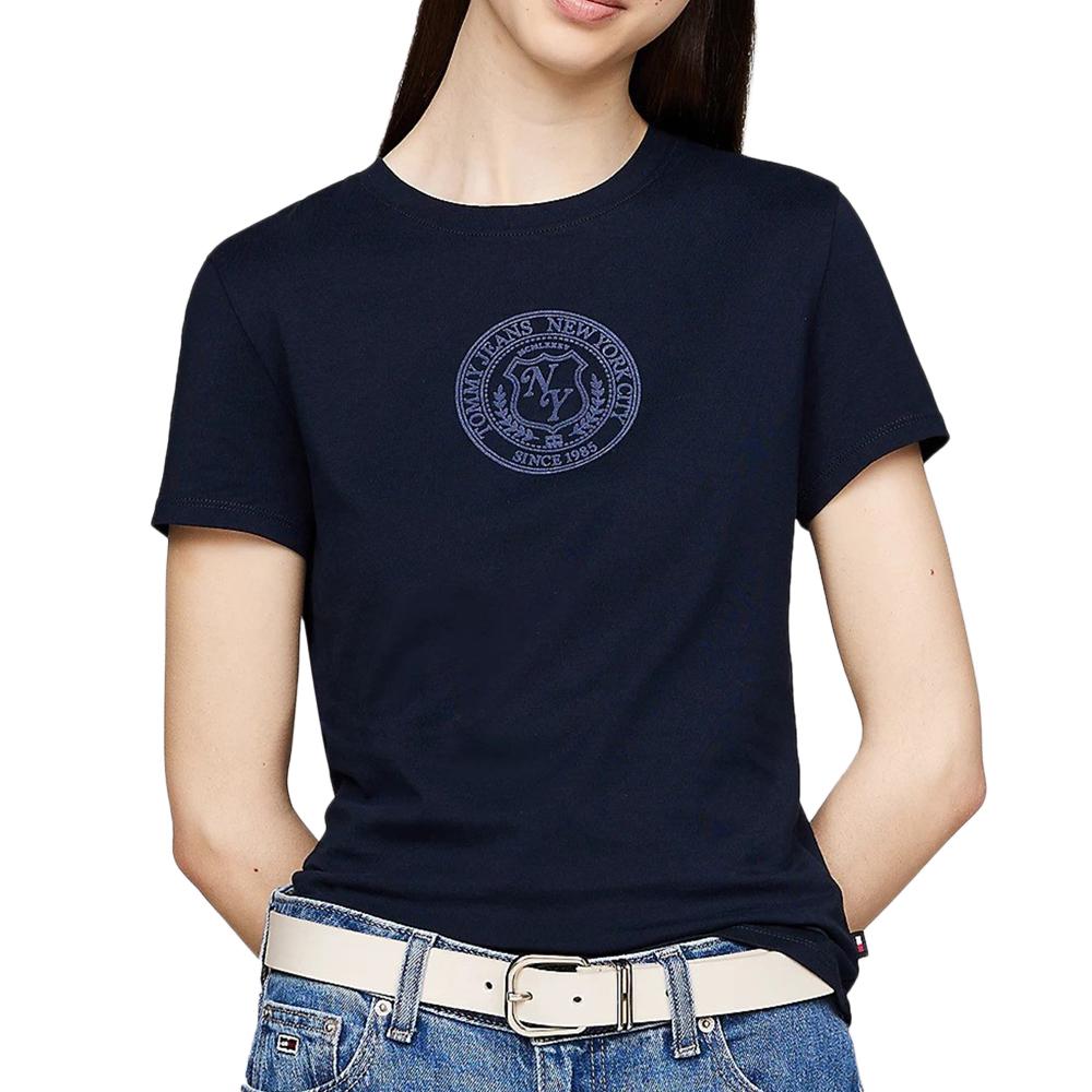 Tommy Hilfiger T-shirt Marine Femme Tommy Hilfiger Varsity