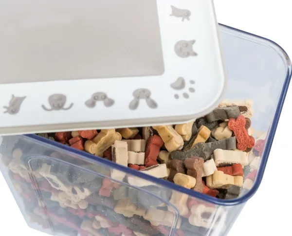TRIXIE 24669, Madopbevaringskrukke til kæledyr, Plast, Transparent, Monokromatisk, Fritstående, 2,2 L