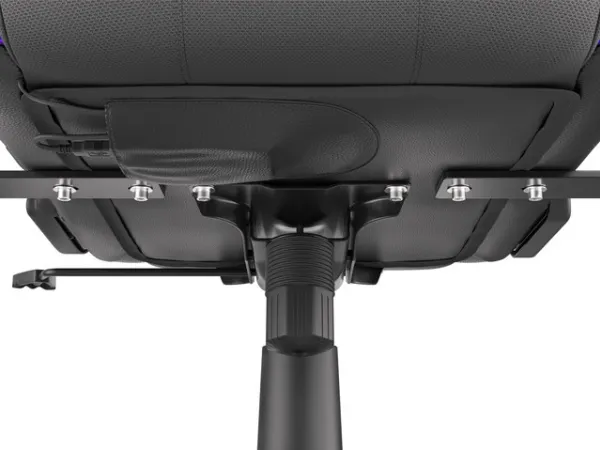 Genesis Trit 500 RGB - Stol - ergonomisk - lænestol - armstøtter - T-formet - vippe - drejeled - tekstil, PU syntetisk læder - sort