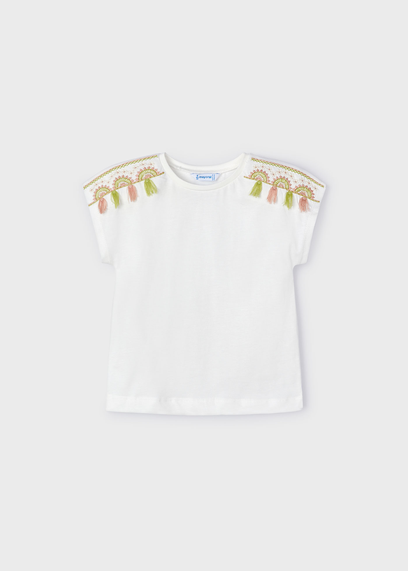 Camiseta Better Cotton com franjas para meninas