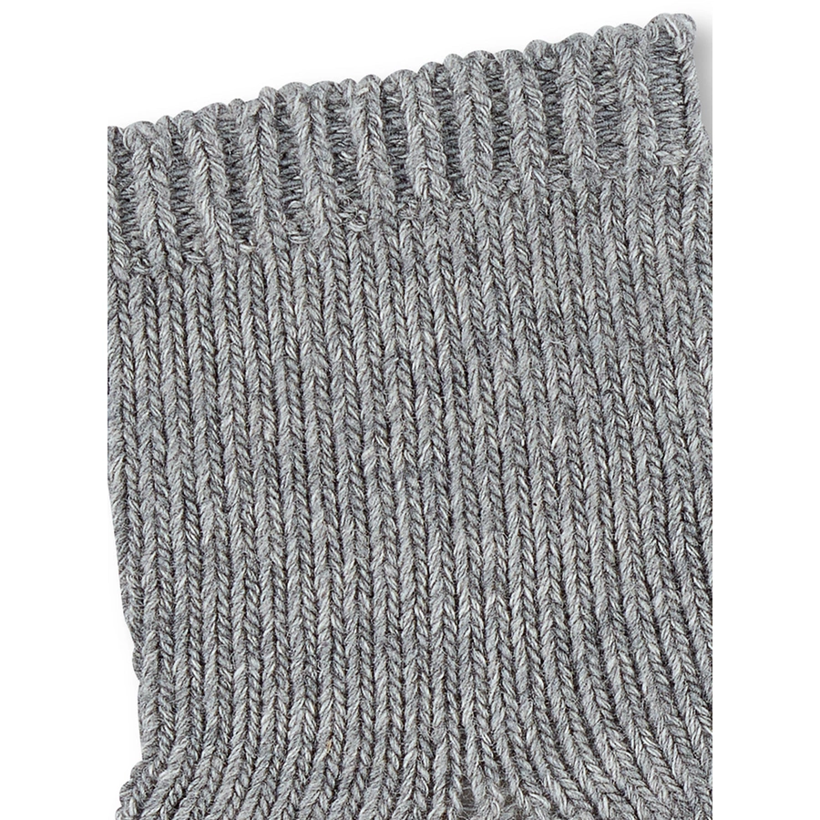 Sterntaler Söckchen Uni Wolle silber melange