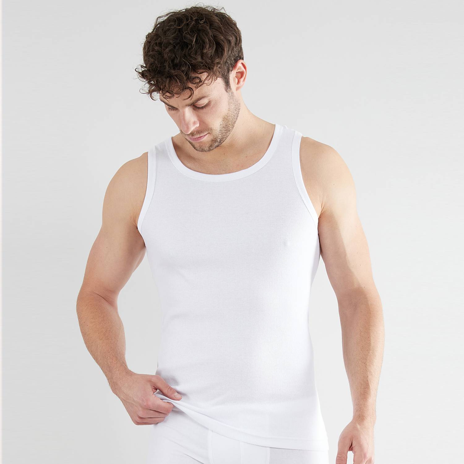 Tom Tailor Doppelripp Herren-Unterhemd im 2er-Pack