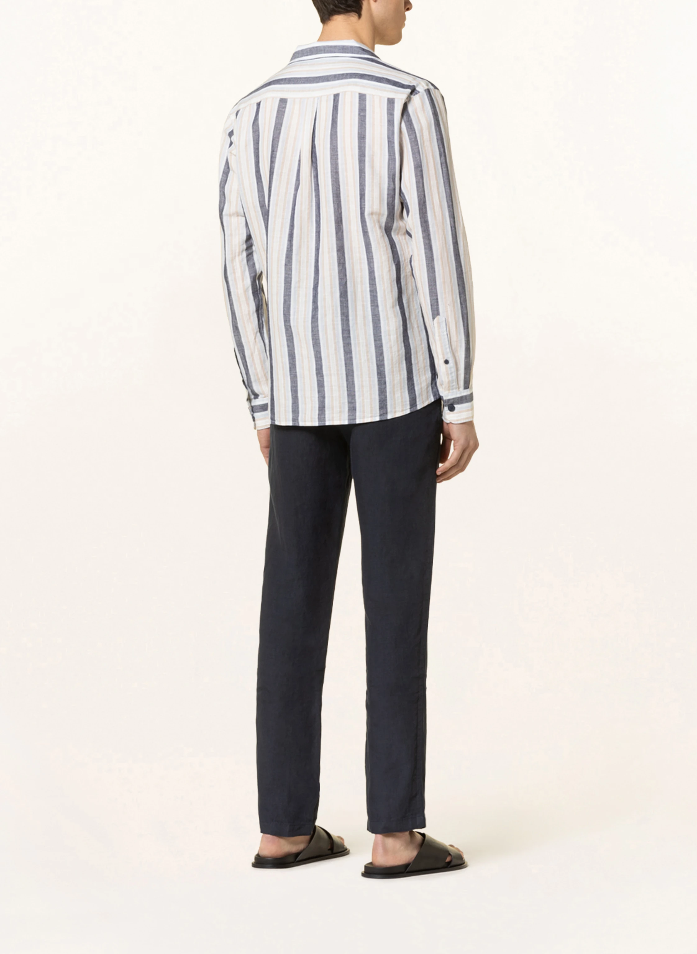 STROKESMAN'S Resorthemd Regular Fit mit Leinen