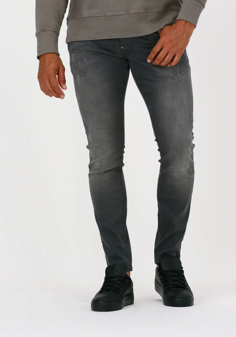 G-STAR RAW grijze g-star raw skinny jeans 6132 - slander grey r superstr