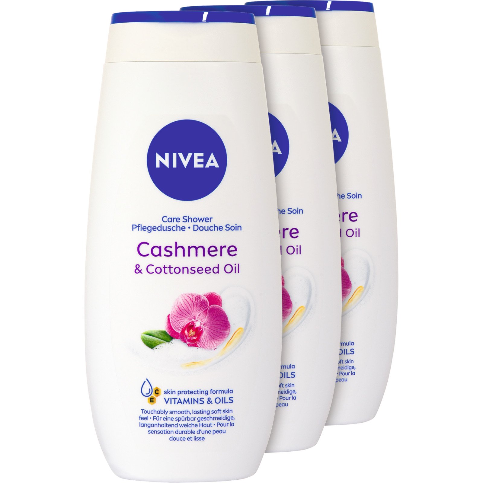 Nivea Pflegedusche Cashmere & Cottonseed Oil 3 x 250 ml