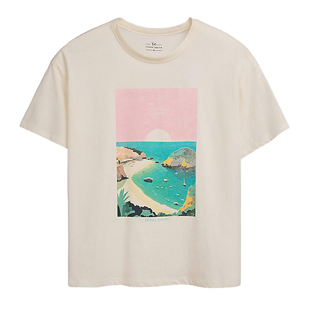 Teddy Smith T-shirt Blanc Femme Teddy Smith Eternal