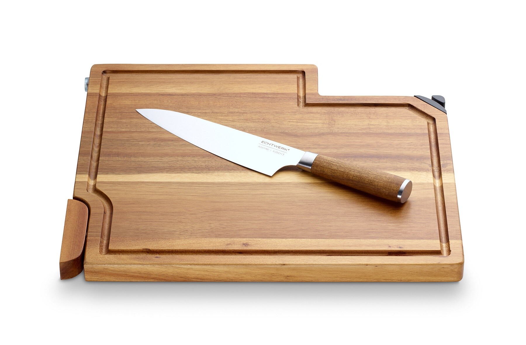 Echtwerk Messer-Set inkl. Schärfer/Kochmesser 3tlg
